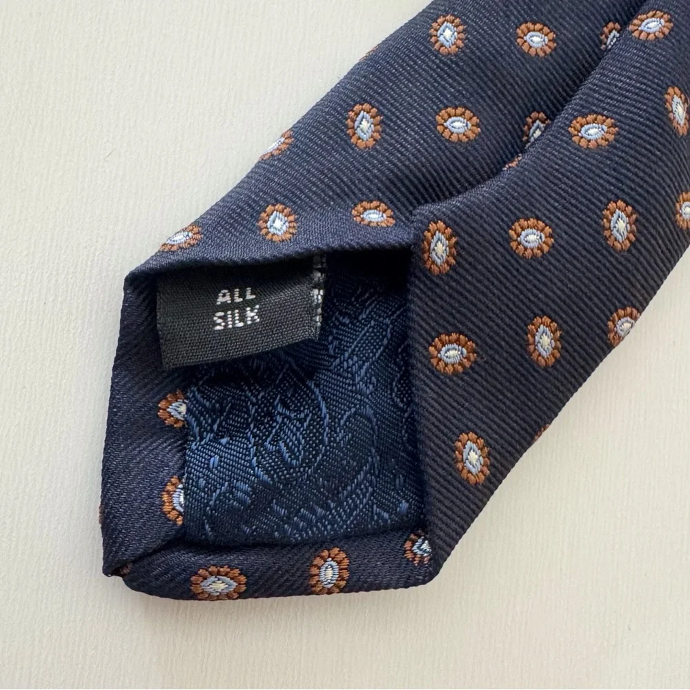 Windsor for Tom James Navy Silk Tie